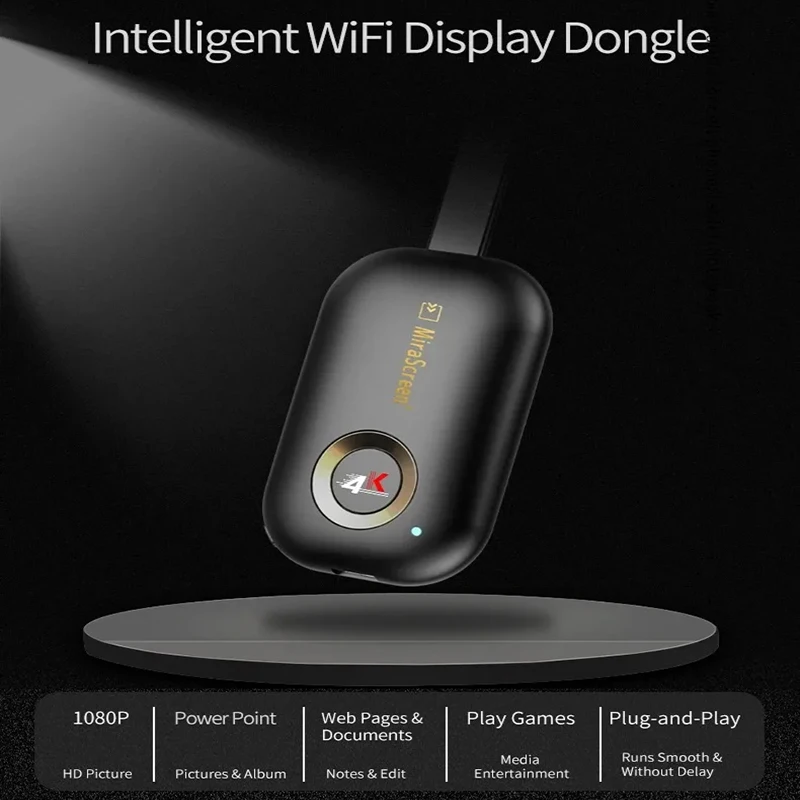 G9 Plus Wifi Wireless 4K UHD Display Dongle Adapter Mirror Screen Streaming Airplay Miracast DLNA do monitora HDTV Projektor