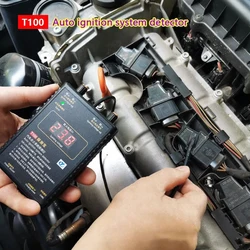 12V 24V T100 Auto Ignition System Detector Ignition Signal and Spark Voltage Tester Four-Stroke Engine Eetector