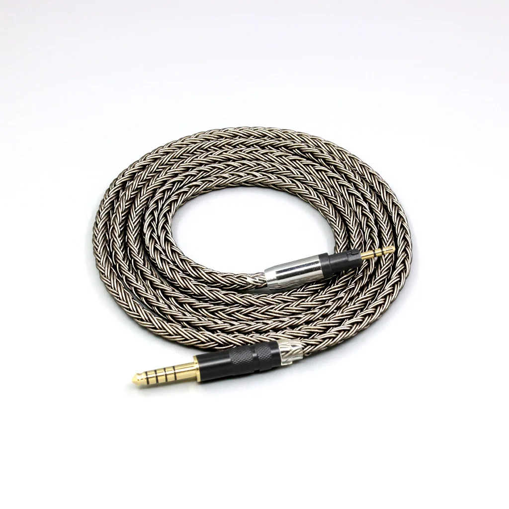 

Grey Silver plated 16 Core Earphone Headphone Cable For Austrian Audio Hi-X50 Hi-X15 Hi-X65 X55 8836