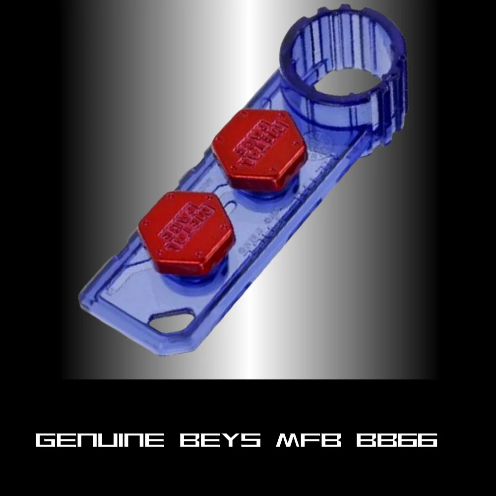 GENUINE BEYS BB66 MFB Battle Metal Fight Face Bolt Custom Ver. (Blue / Red) with original packaging