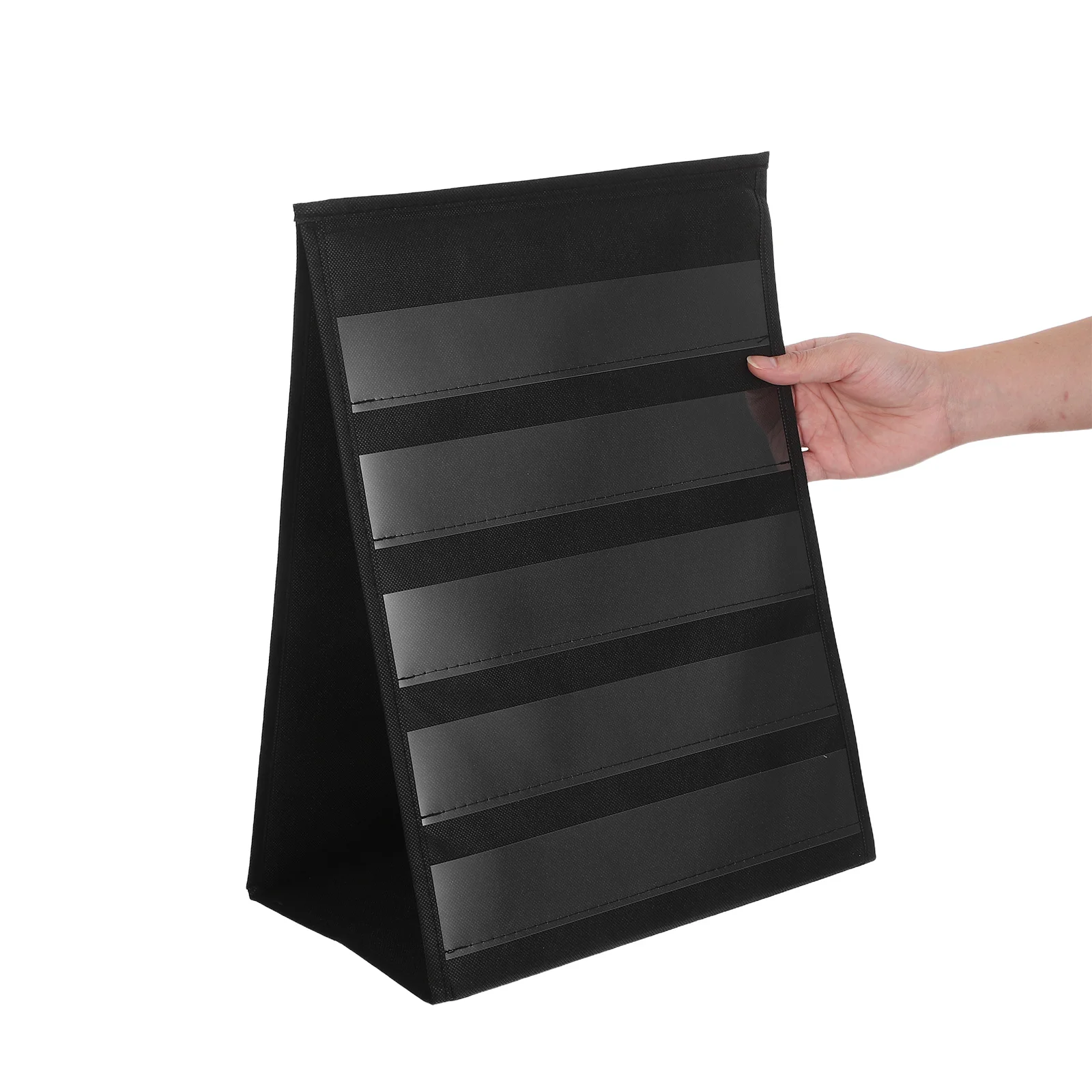 

Desktop Tabletop Pocket Chart Double Sided Folding Portable Standing for Home School Classroom Kindergarten 43x33cm Calendar