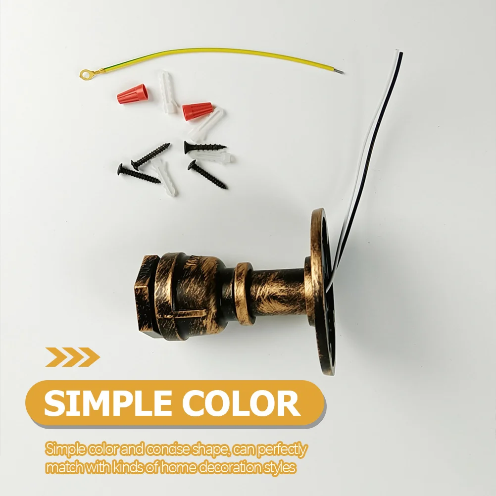 الرجعية الجدار مصباح خمر الحديد السرير الشمعدان لمرآة الممر ديكور المنزل تركيبات الإضاءة نمط ريفي دائم