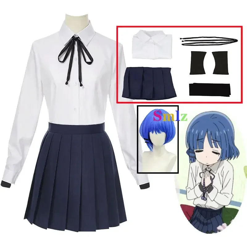 

Yamada Ryo Cosplay Anime BOCCHI THE ROCK Costume Girl School Uniform Shirt Shirts JK Stockings Halloween Set