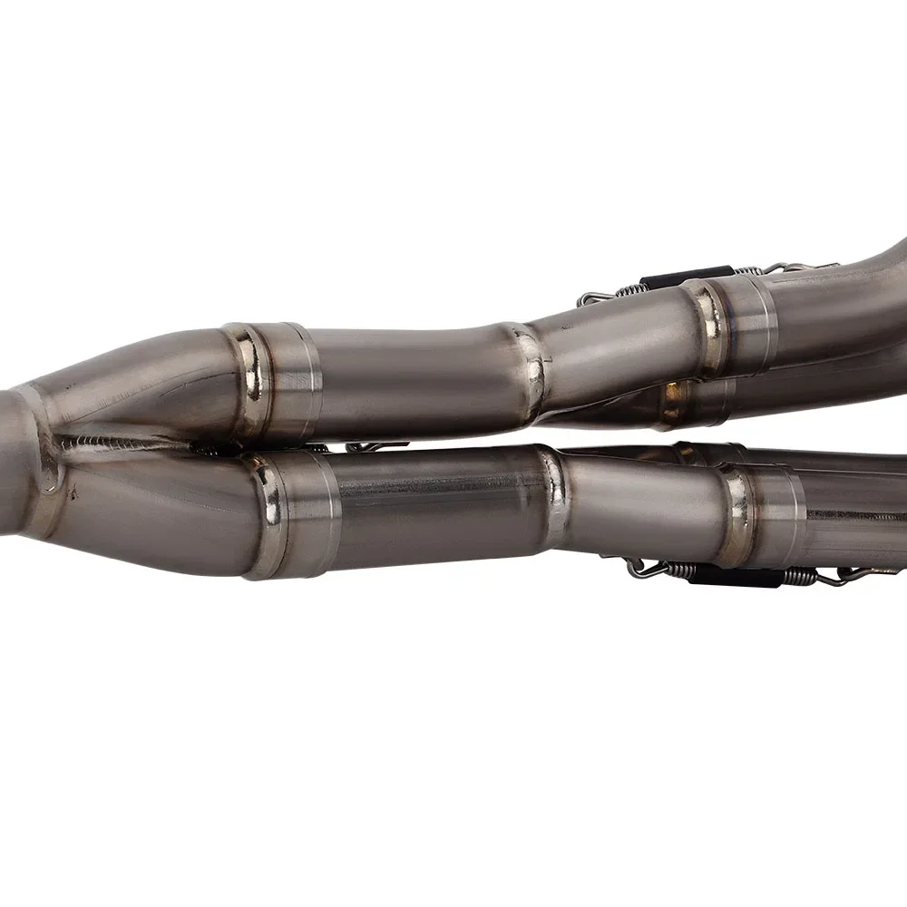 Motorcycle Exhaust Modify Kit Escape Full Titanium Front Link Pipe Fit Original Muffler Racing Line for Z900 2017-2019 6