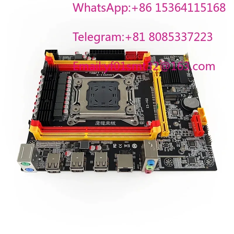 1PCS LGA2011 Desktop Motherboard DDR3 Memory Compatible With Xeon E5 Series V2 CPUs Server Industrial Mainboard