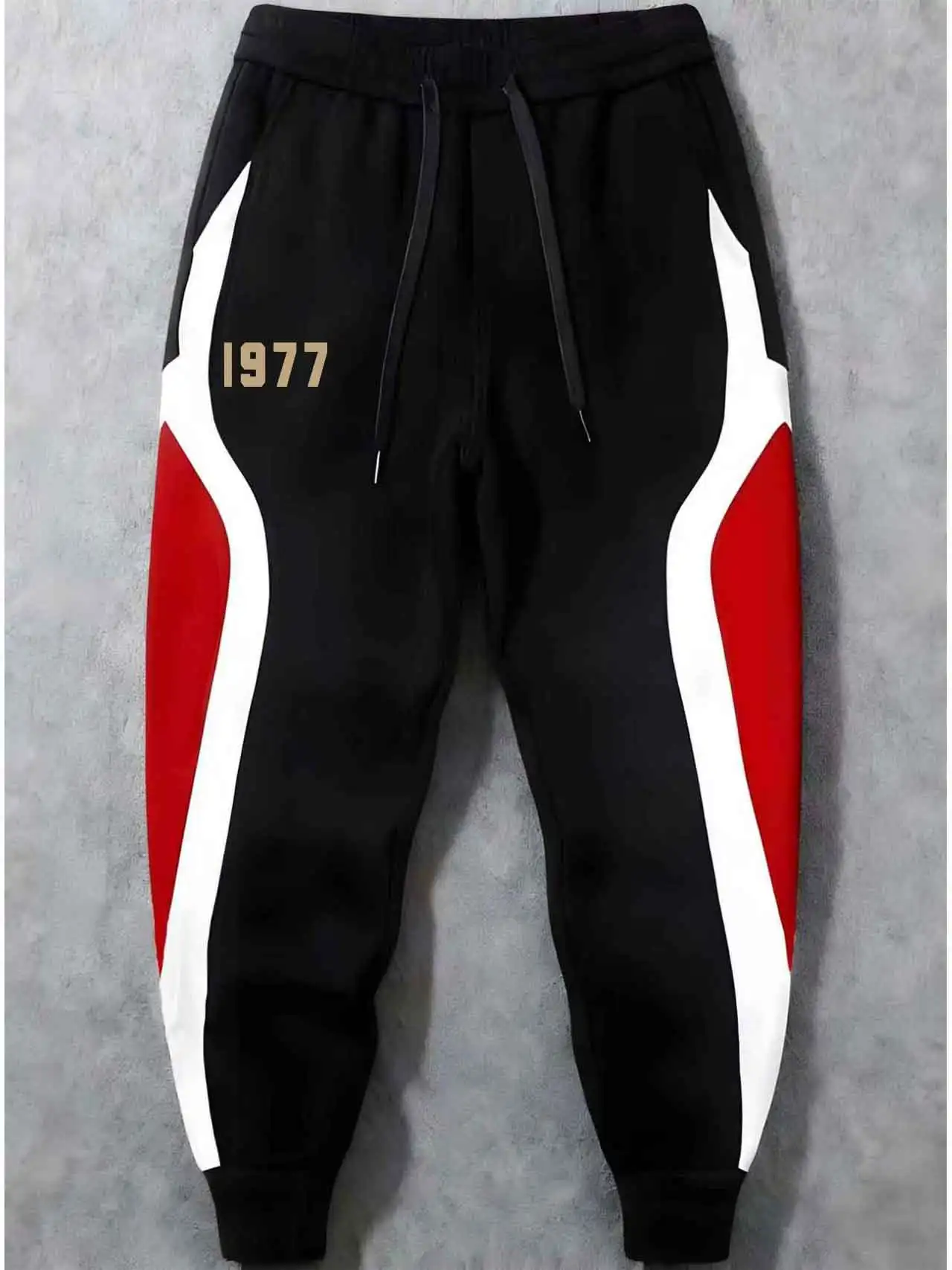 

Новинка 2026 года: Мужские свободные повседневные спортивные брюки-кюлоты в стиле колор-блок