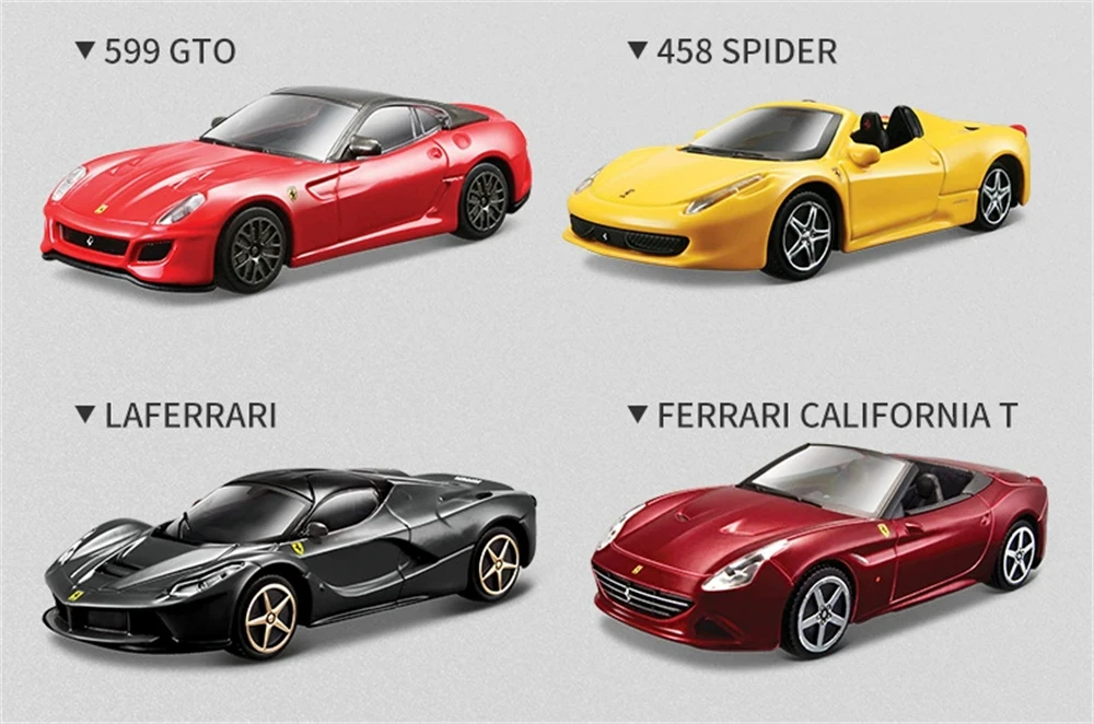 Bburago 1:43 Mehrere Stile Ferrari Collection Purosangue SP2 250 458 488 Legierung Luxusfahrzeug Druckguss-Automodell Spielzeugsammlung – Detail 9