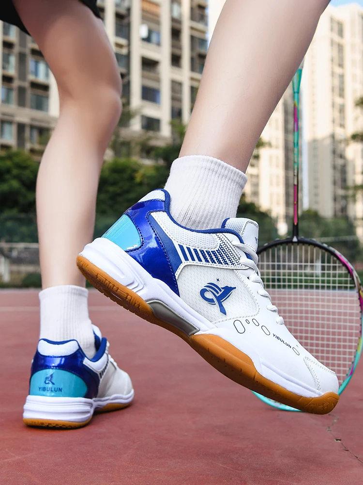 Herren-Badmintonschuhe, Multisport-Indoor-Sneaker, rutschfest, stoßdämpfend, atmungsaktiv, für Tischtennis- und Volleyballtraining – Detail 9
