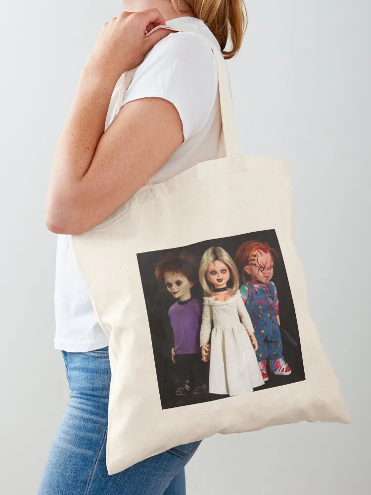 

Game of chucky Tote Bag reusable grocery bags large size bags tote bag screen cute tote bag