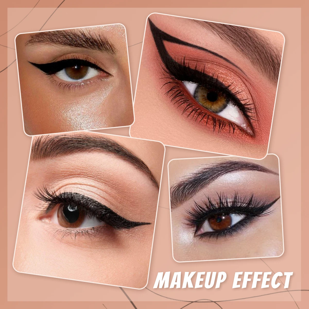 IMAGIC 1PCS Pro Eyeliner Waterproof Liquid Type Makeup Eye Liner Nature Long Lasting For Women Beauty Cosmetics