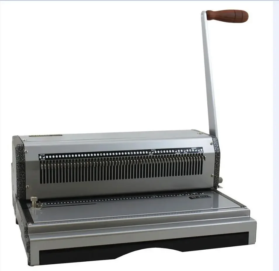

WD-2009 Wholesale High Quality Desktop A4 Size 53 Holes Manual Spiral Coil Wire Books Binding Machines