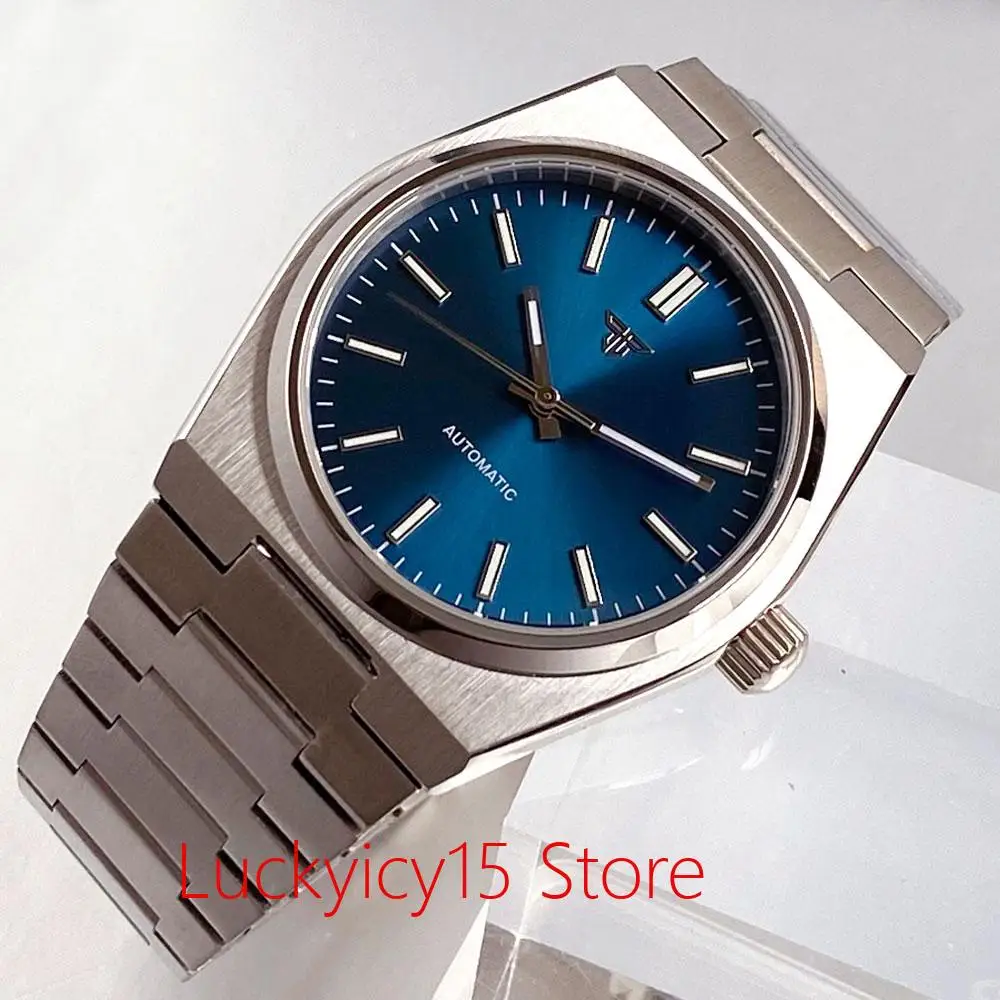 

40mm Classic Blue men's watches Japan NH35A/Asia 2824 Movement Automatic Mechanical Wristwatch Bracelet Reloj 10ATM Tandorio