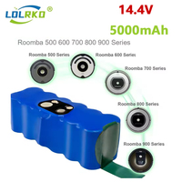 For iRobot Roomba 500 Battery 5000mAh Li-ion 600 700 800 Series 510 530 550 560 580 620 630 650 760 14.4V Vacuum Cleaner Battery