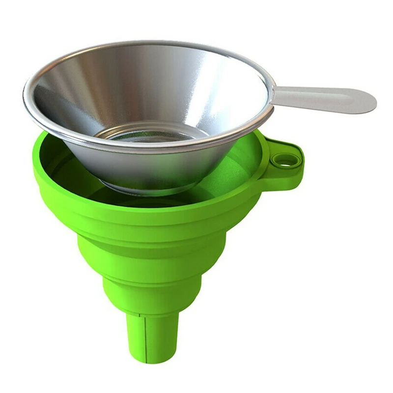 2PCS Metal UV Resin Filter Cup Funnel + 2PCS Silicone Funnel Disposable For ANYCUBIC Photon For DLP SLA 3D Printer Parts