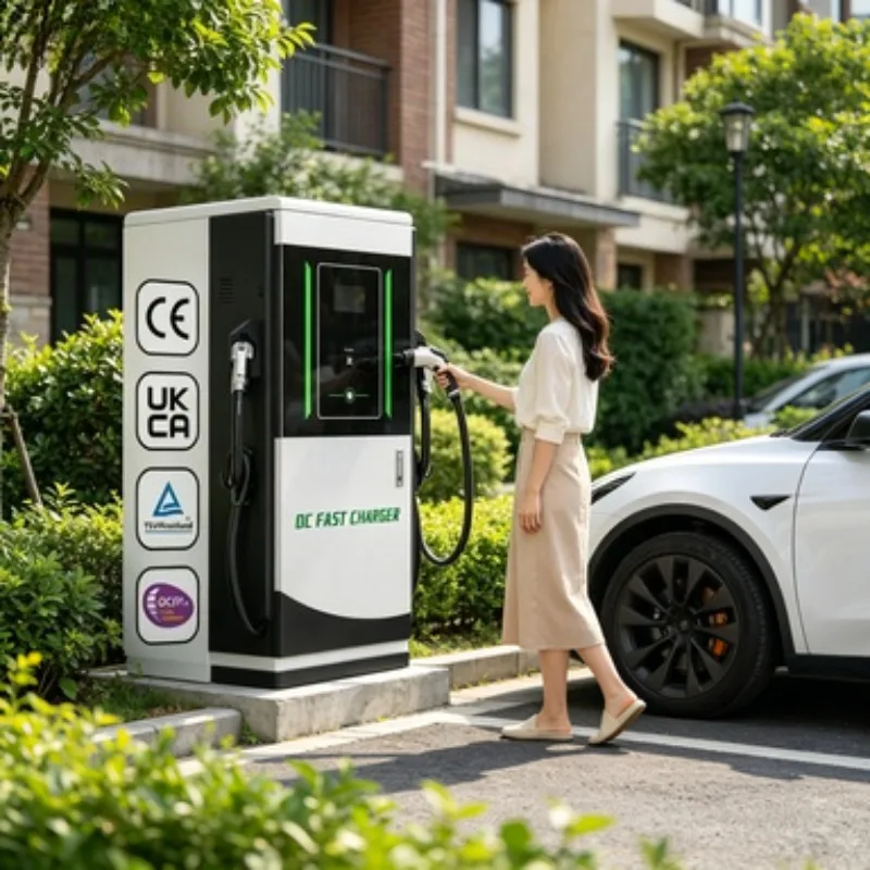 240kW 320kW Dual Gun DC Fast EV Charger OCPP 2.0 CCS2 CCS1 CHAdeMO Commercial Charging Station for EV Fleet Depot