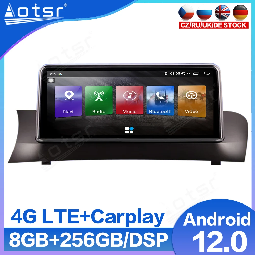 10.25'' IPS 1920*720P 4G LTE Android 12.0 Car Multimedia Player for BMW X3 F25 X4 F26 CIC NBT System Autoradio Navigation GPS