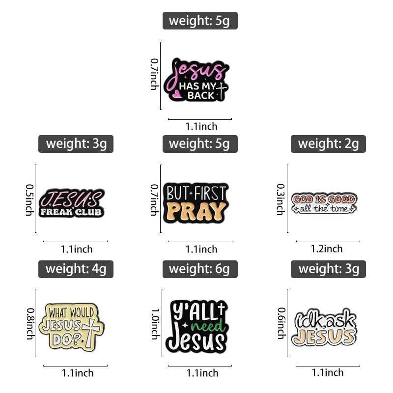 Cartoon Cute JESUS Enamel Pins Christian Clothing Brooch Cute Creative Jesus Lapel Badge Cap Clothes Jewelry Gift Wholesale