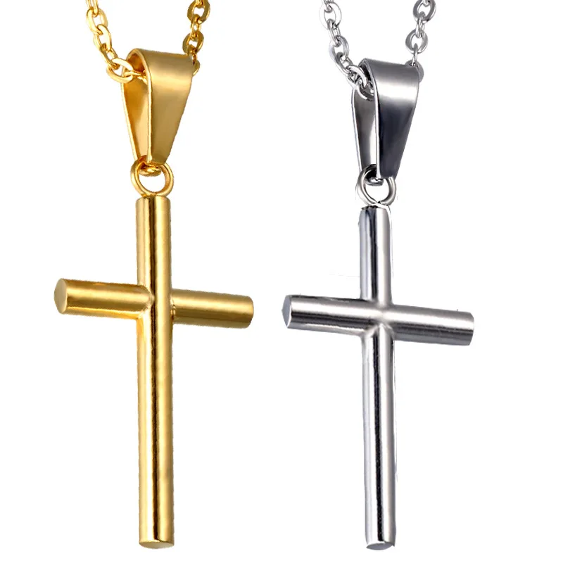 

Cinmo Stainless Steel Religious Cross Necklace Titanium Steel Christian Cross Pendant Necklaces Wholesale Jewelry