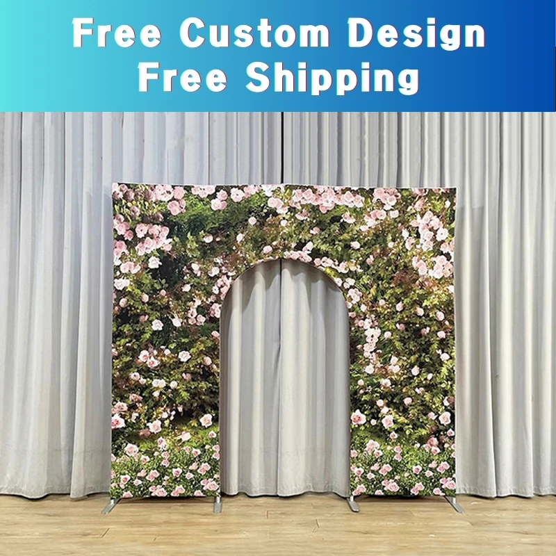 Aluminum Wedding Arch Balloon Backdrop Stand, 7x7ft, 10x9ft, Baby Birthday, Photo Booth, Scene Decoration, Party Supplies