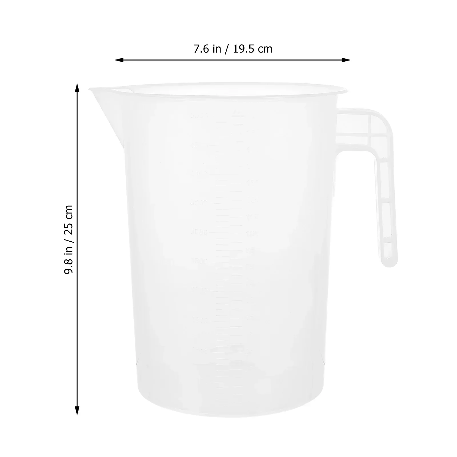 

5000 Ml Measuring Cup Kitchen Baking Tools Practical Jug Clear Espresso Cups Plastic Pitcher Lid