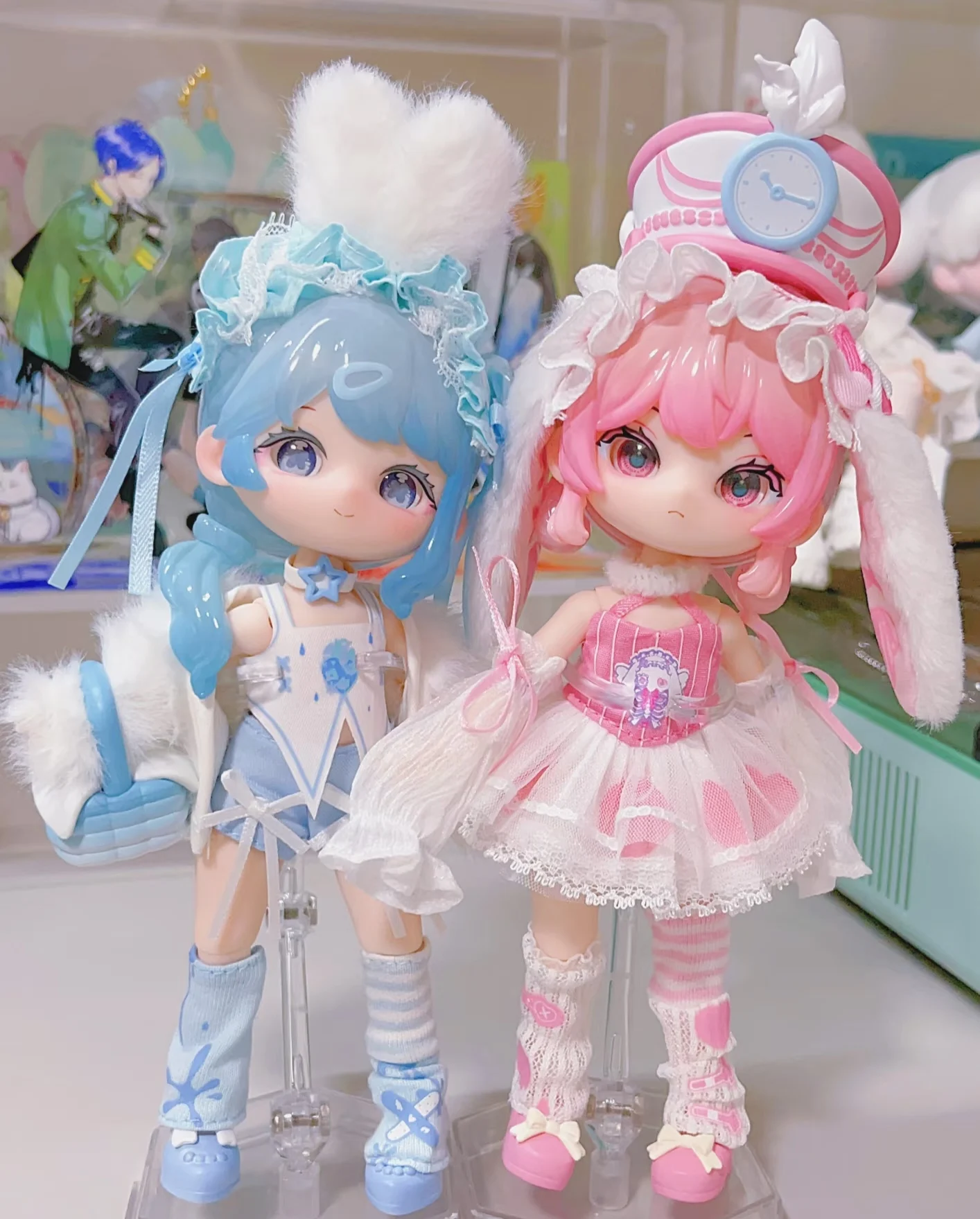 

Оригинальные новые электронные фигурки домашних животных Lilolo Bjd 1/12, модная игровая слепая коробка, бинарная серия в форме сердца, подвижная кукла, орнамент