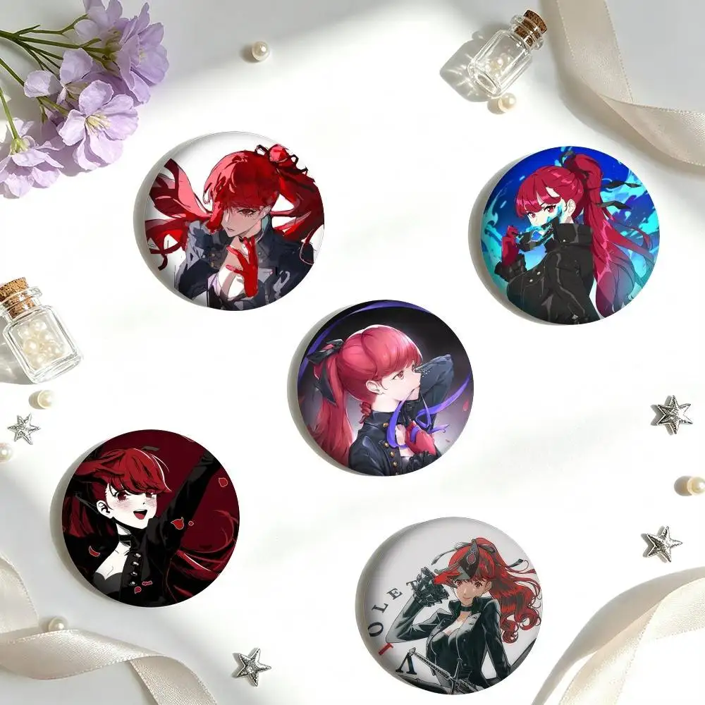 P-Persona 5 Royal K-Kasumi Yoshizawa 25mm 32mm 44mm 58mm 75mm Brooches Badges Pins for Accessories Gift