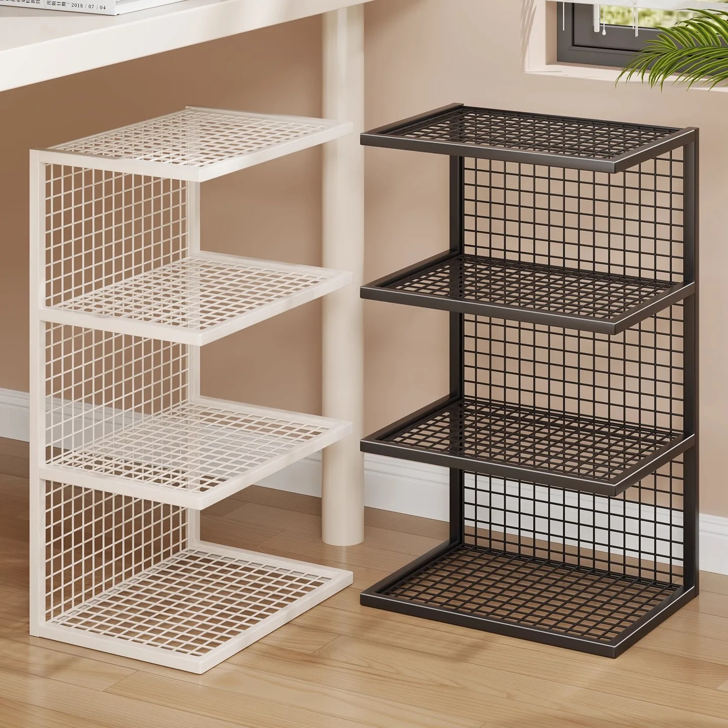 Modern Simplicity Student Desk Subject Classification Bookshelf Desk Edge Layered Children's Picture Book Rack Iron Book Stand