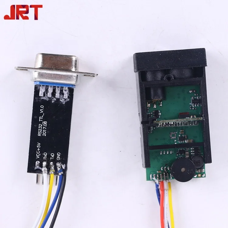 Visible Automatic Measurement 50m RS232 Laser Distance Measuring Sensor Module For Granary Grain Height