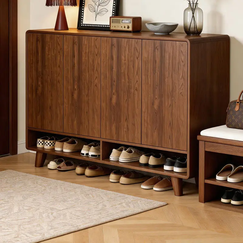 Shoe cabinet door storage cabinet integrated shoe rack household close storage cabinet integrated wall storage shoe rack shoes