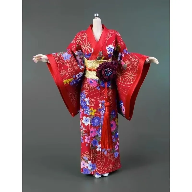 1/6 Kimono stampato femminile Accappatoio Abiti lunghi/corti Modello IC1004 CD058 per 12 "Action Figure Ph Bjd Doll Collection