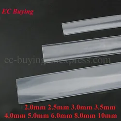 2 Meter Heat Shrink Tube 2mm 3mm 4mm 5mm 6mm 8mm 10mm 2:1 Transparent Clear 2M Heat Shrink Heatshrink Tubing Sleeving Wrap Wire