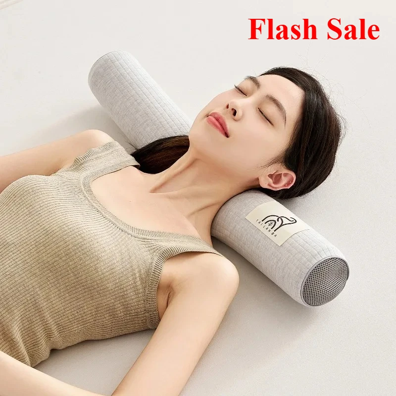 

Распродажа, новинка 2025, многофункциональная однотонная полосатая латексная цилиндрическая подушка, конфетная подушка, бытовая подушка для шеи для взрослых