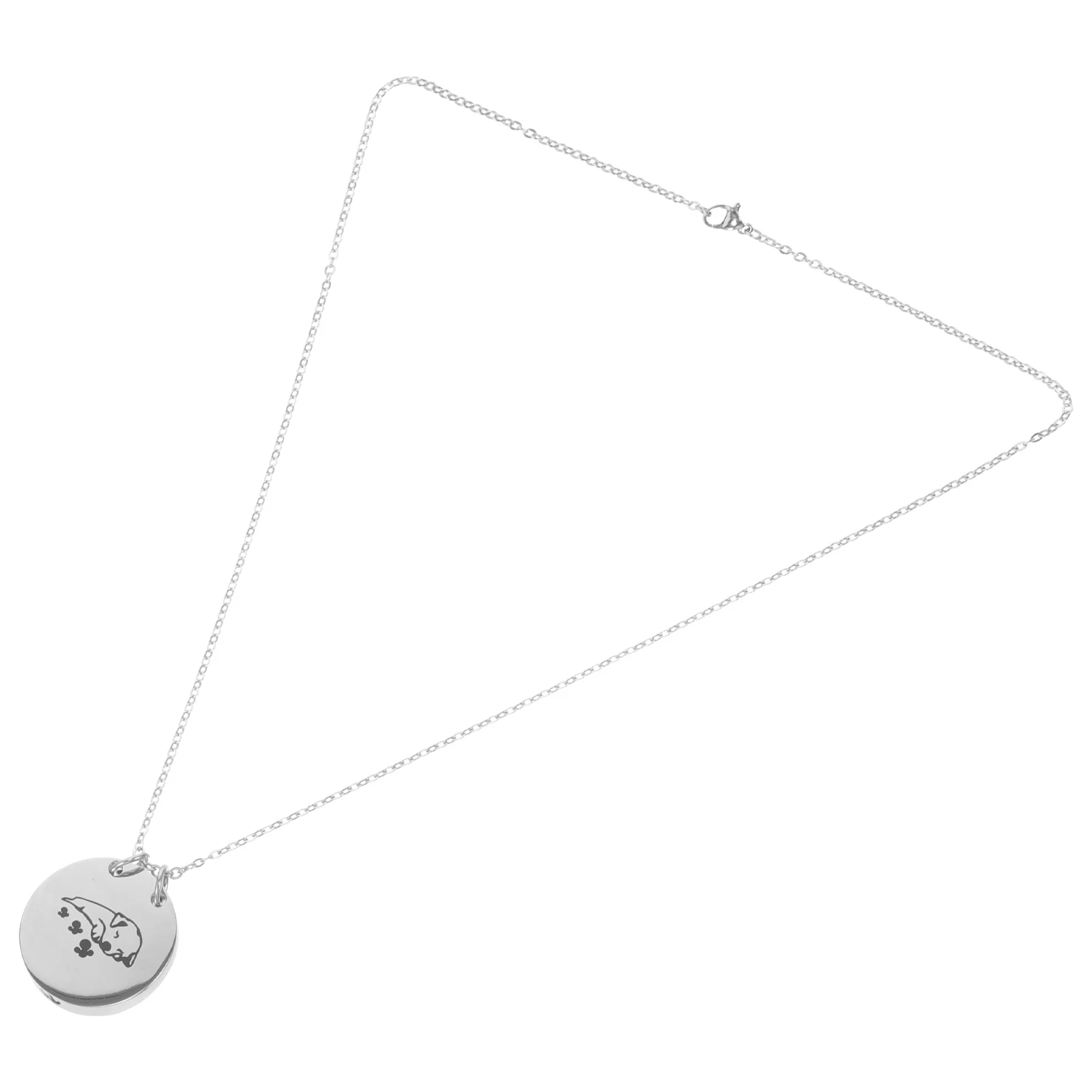 

Multifunctional Dog Urn Necklace Ashes Container Pet Memorial Jewelry Pendant Stainless Steel