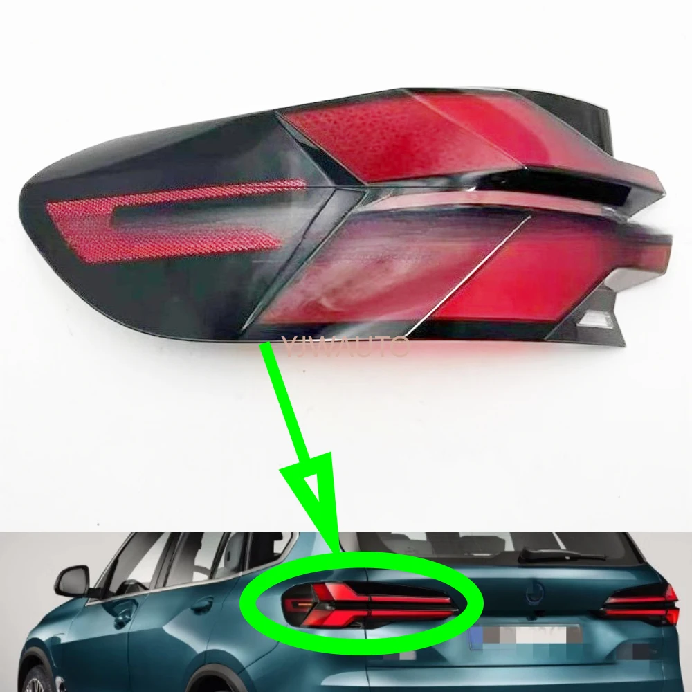 Für BMW X5 2023 2024 Rücklichtabdeckung Auto-Rückleuchtenglas Ersatz Auto-Heckleuchtenabdeckung Bremslichtschale