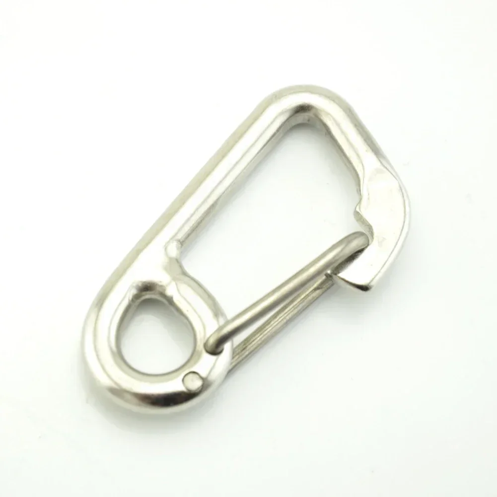 

Carabiner Diving Buckle 60MM Buckle Camping 316 Stainless Steel Durable Equipment Outdoor Tools Safety Brand New