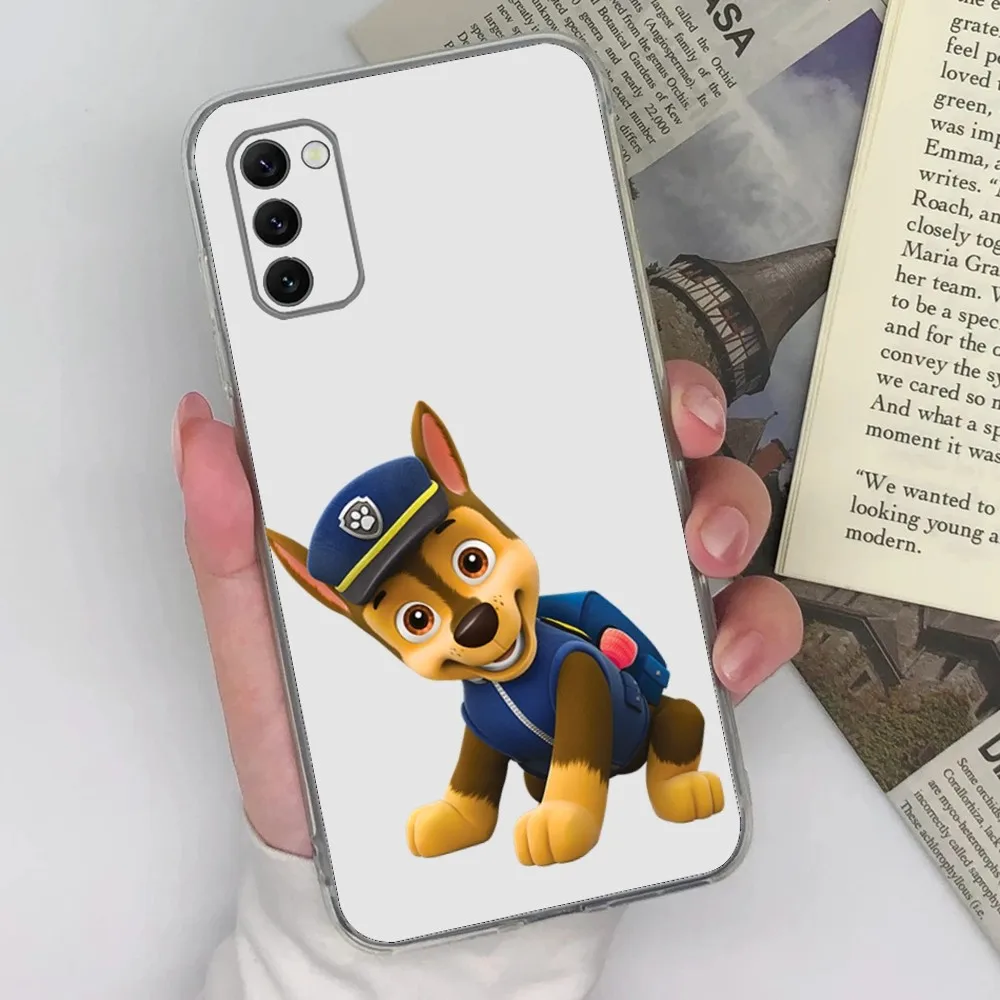 Paw Cartoon P-Patrol Phone Case For Samsung Galaxy A71,70,52,51,40,31,A50,30S,21S,Note20ultra Transparent Cover