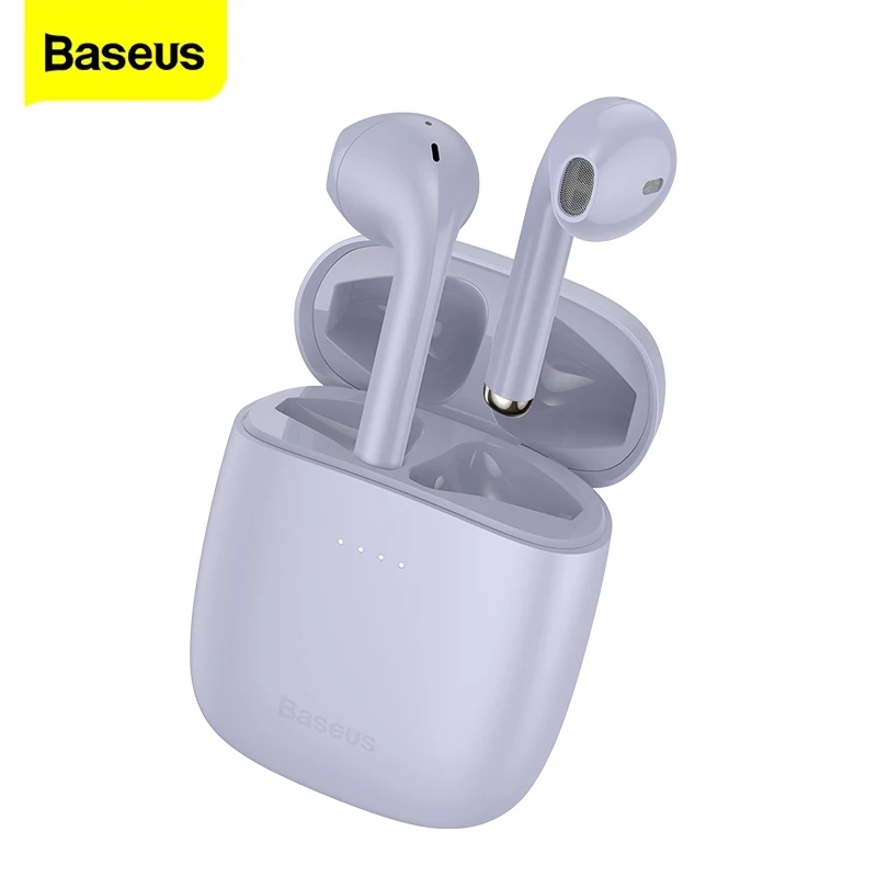 

Baseus Encok W04 Earphones Upgraded Version Bluetooth 5.3 Headphones TWS Hifi WirelessEarbuds 38ms Low Latency Headset Gamer