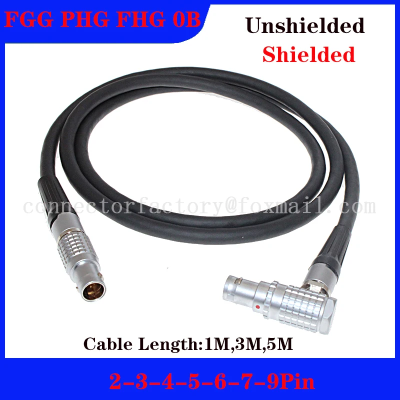 

FGG FHG PHG 0B aviation male plug female socket with 3-meter-high flexible drag chain shielded cable