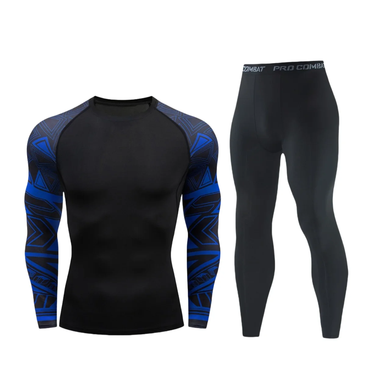 Men\'s Thermal Underwear Sets Compression Long Johns Sport Suits Clothes Gym Fitness Quick Dry Basketball Leggings Set