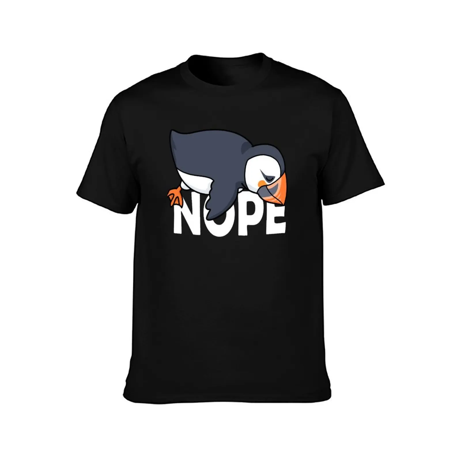 Atlantic Puffin Gift Men Puffin Bird Nope Puffin T-Shirt Summer Casual Cotton Tee Oversized Streetwear Tops Unisex Men Women