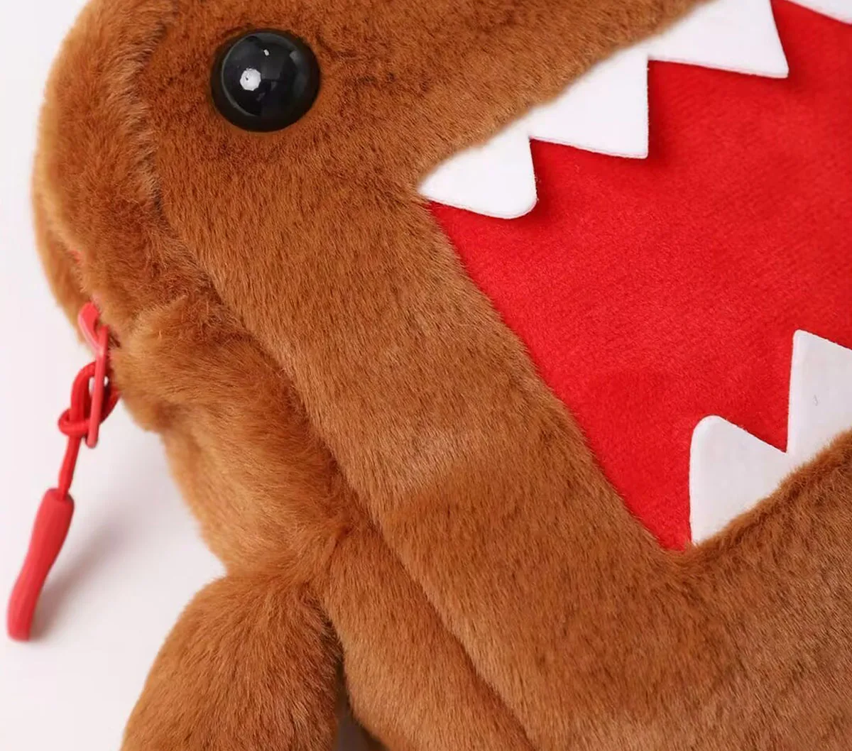 Cute Domo Kun Colorful Series Plush Stuffed Crossbody Bags for Women Small Phone Shoulder Messenger Bag Hanging Storage Pockets