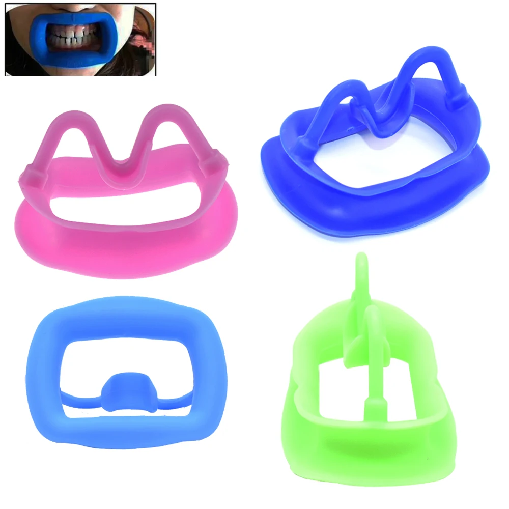 3 pc Silicone Mouth Opener Dental Orthodontic Cheek Retracor Tooth Intraoral Lip Cheek Retractor Soft Silicone Oral Care