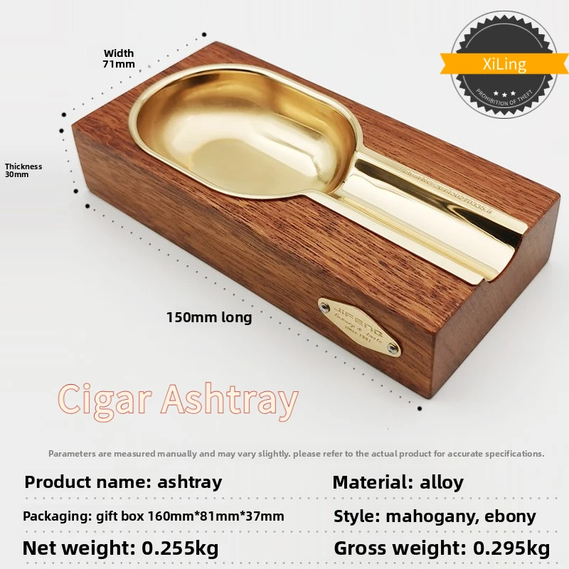 

Luxury Cigar Ashtray with Oversized Cigar Rest