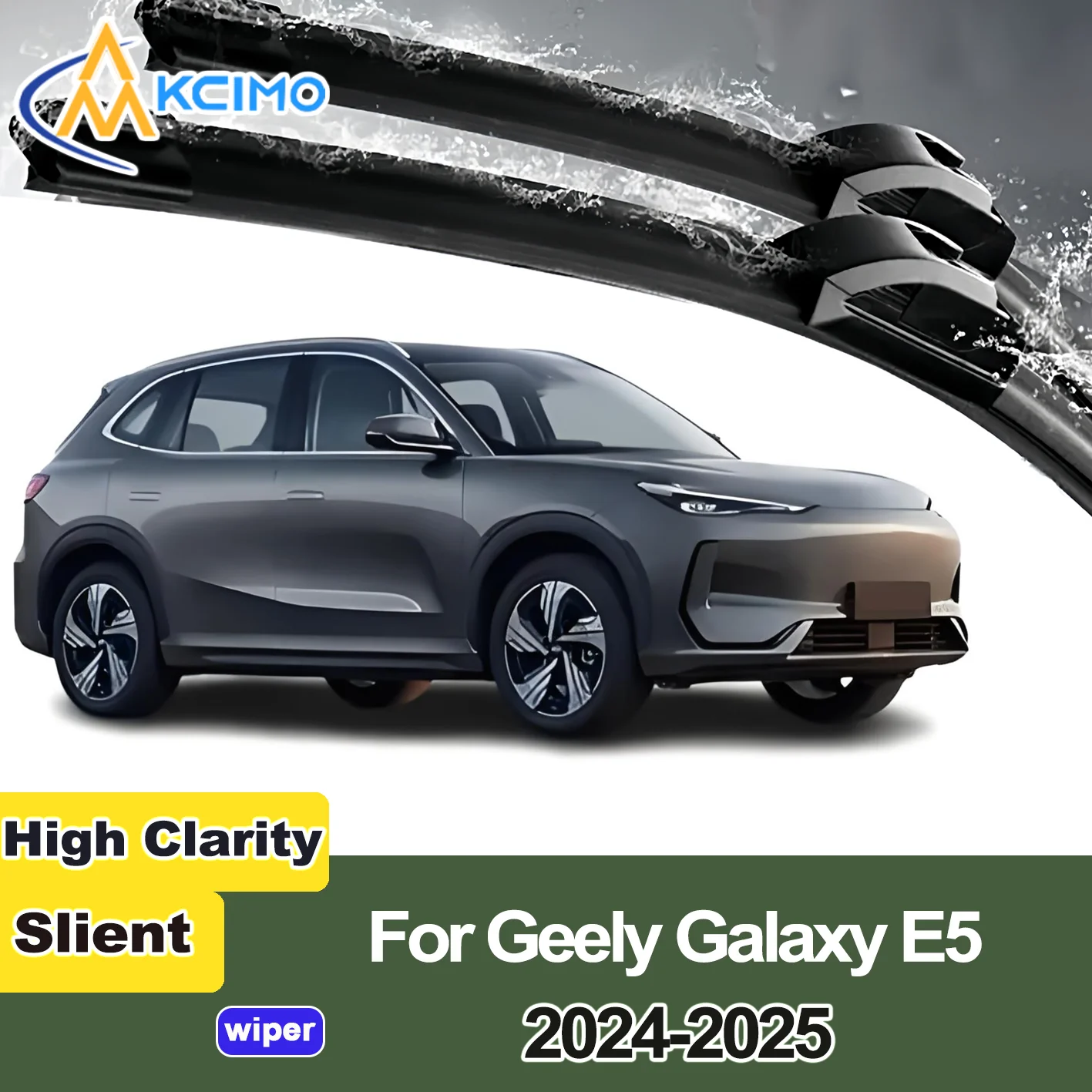 

KCIMO 2PCS New Wiper Blades for Geely Geely Galaxy E5 2024-2025 Front Windshield Auto Wipers Blade Accessories 2025 2024 Year