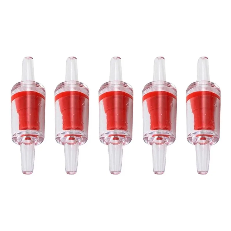 10pcs Plastic One Way Check Valve for Aquarium Air Pump Non-Return Home Fish Tank CO2 System