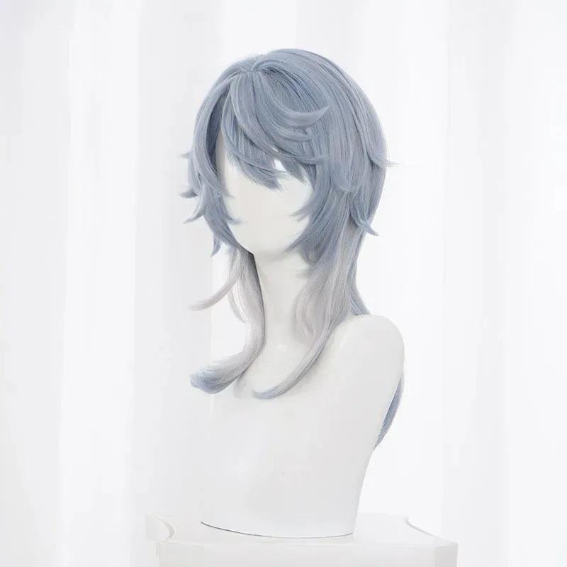 Honkai Star Rail 최신 상상력 넘치는 일요일 게임 코스프레 의상 역할 놀이 블루 화이트 코트 귀걸이 여성용 할로윈 파티 Menc;