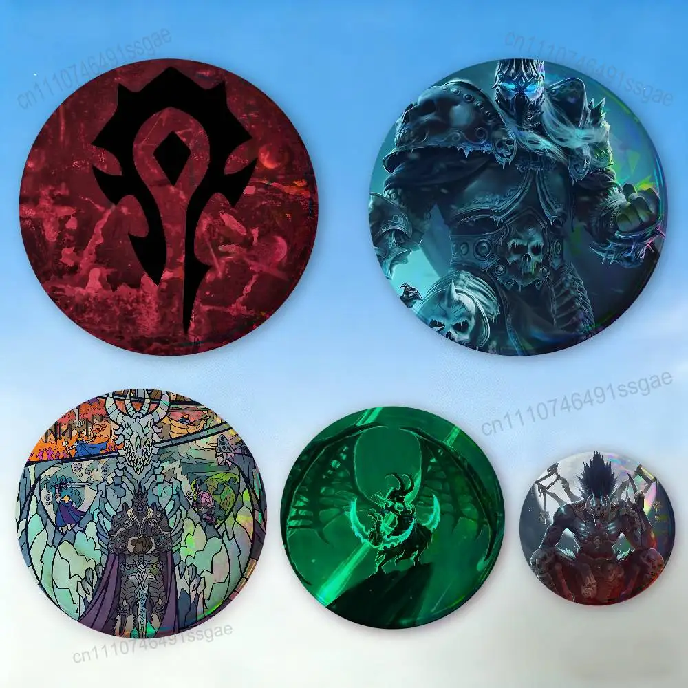 

W-World of W-Warcraft Badge Pins For Friend, Backpack, Clothing, Collectible Accessories, Jewelry Gift
