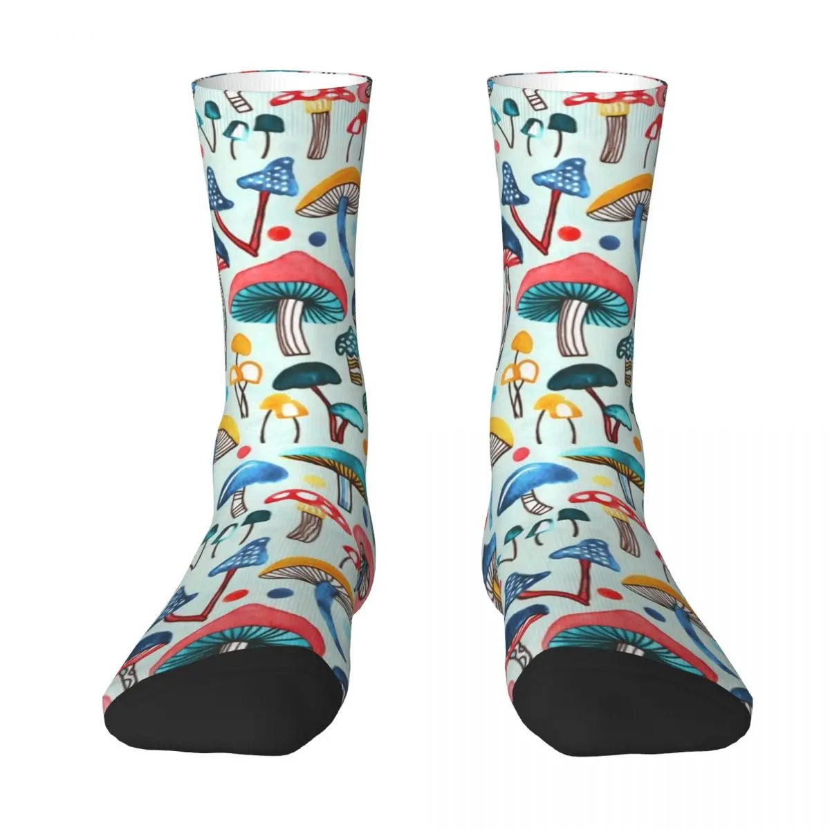 

Alice's Mushrooms Socks winter happy floral Men Socks Luxury Brand Women's