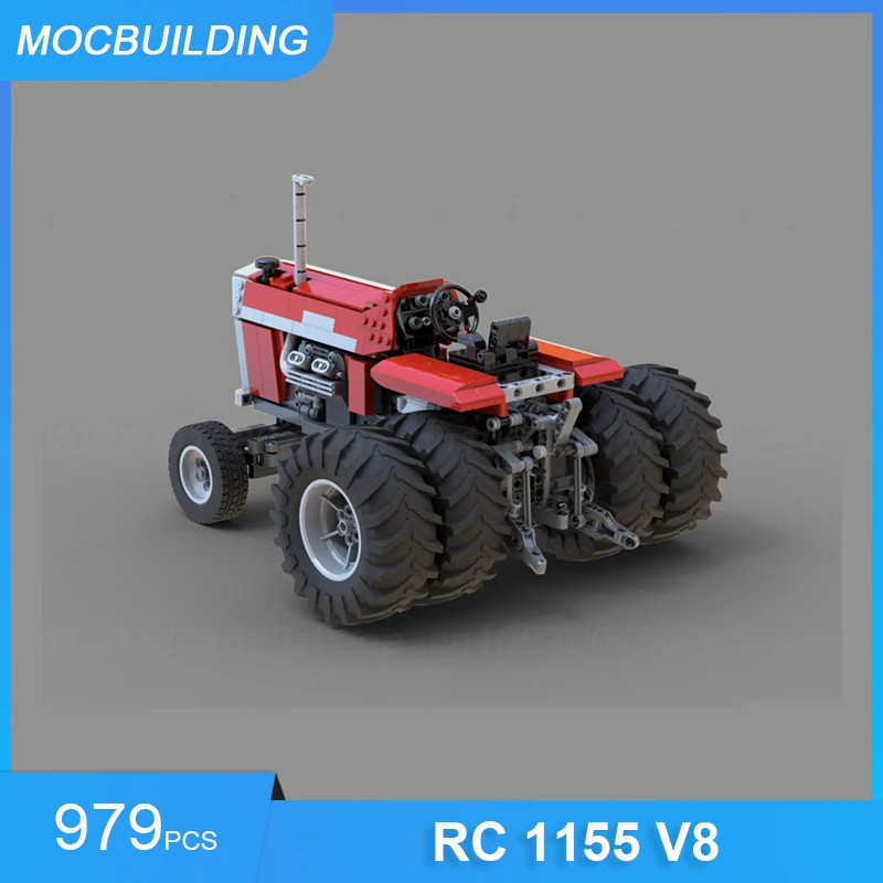 MOC Building Blocks RC 1155 V8 1:14 Scale Model DIY Assemble Bricks Transportation Educational Collection Xmas Toys Gifts 979PCS