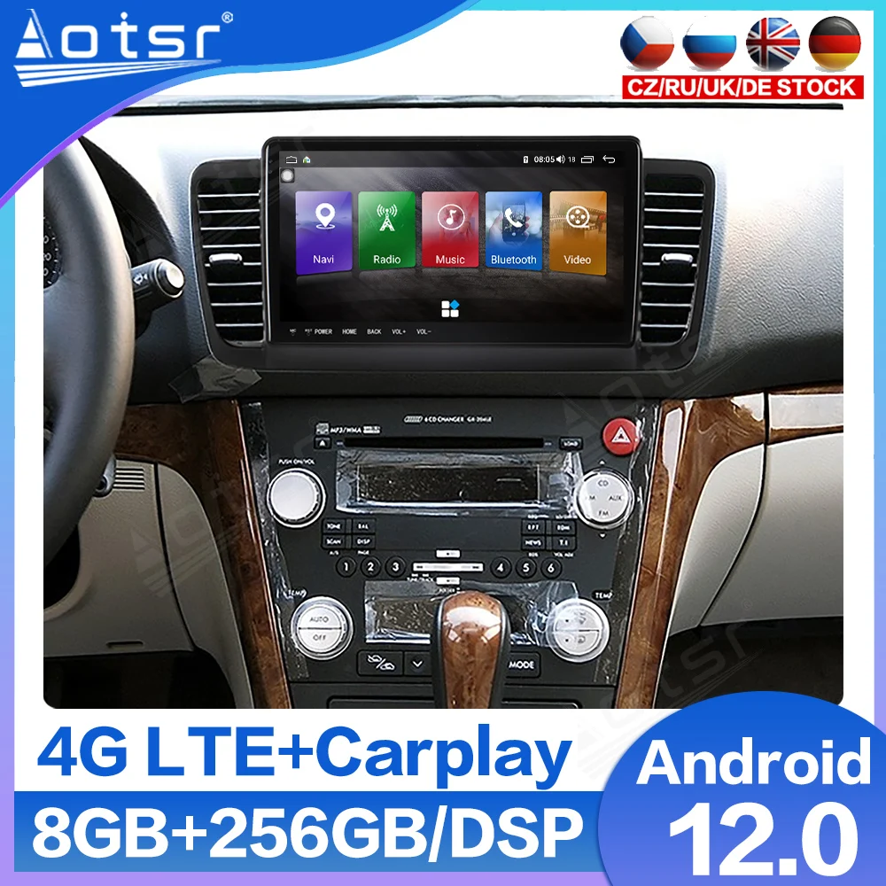 Android 12 6GB+128GB Car Radio Player For Subaru Legacy Outback GPS Navigation Audio Multimedia DVD Player Touch Screen Carplay